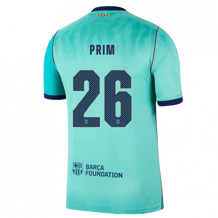 Danxen Heren Pau Prim #26 Aqua Donker Turquoise Koninklijk Blauw Thuisshirt Derde Tenue 2026/27 T-Shirt België