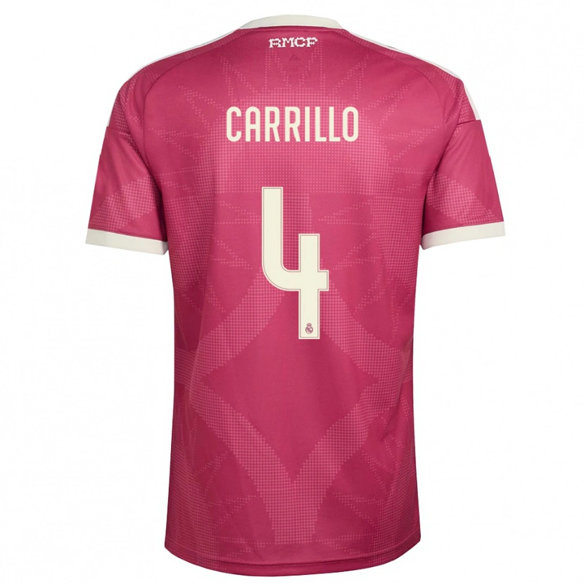 Danxen Heren Alvaro Carrillo #4 Bleek Violet Rood Wit Thuisshirt Derde Tenue 2026/27 T-Shirt België