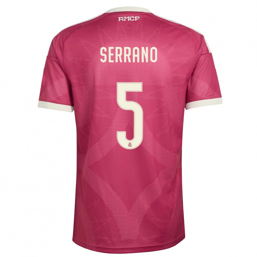 Danxen Heren Manu Serrano #5 Bleek Violet Rood Wit Thuisshirt Derde Tenue 2026/27 T-Shirt België