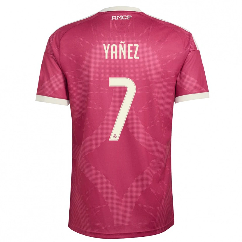 Danxen Heren Daniel Yáñez #7 Bleek Violet Rood Wit Thuisshirt Derde Tenue 2026/27 T-Shirt België