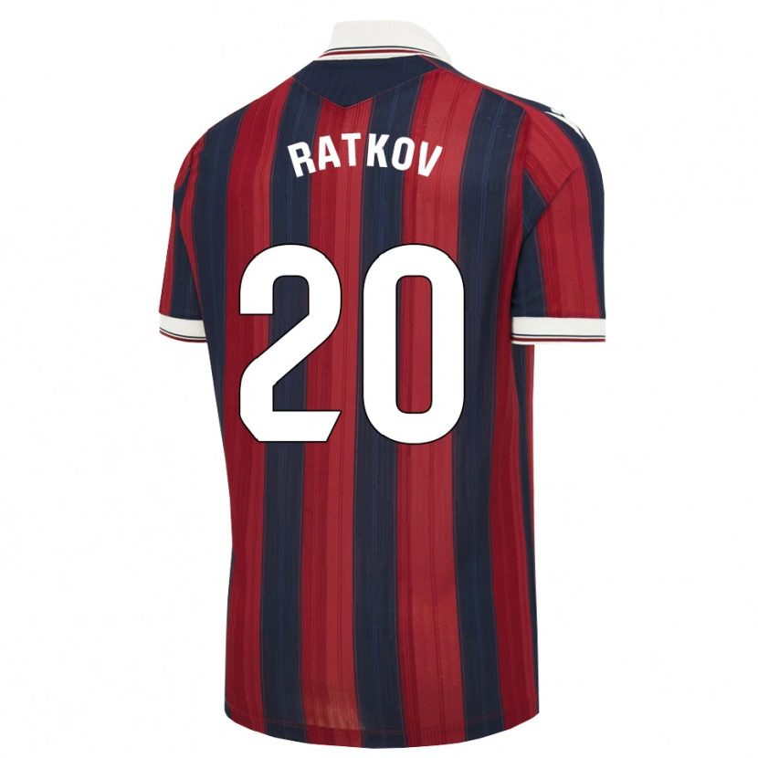 Danxen Heren Petar Ratkov #20 Middernachtblauw Rood Thuisshirt Thuistenue 2026/27 T-Shirt België