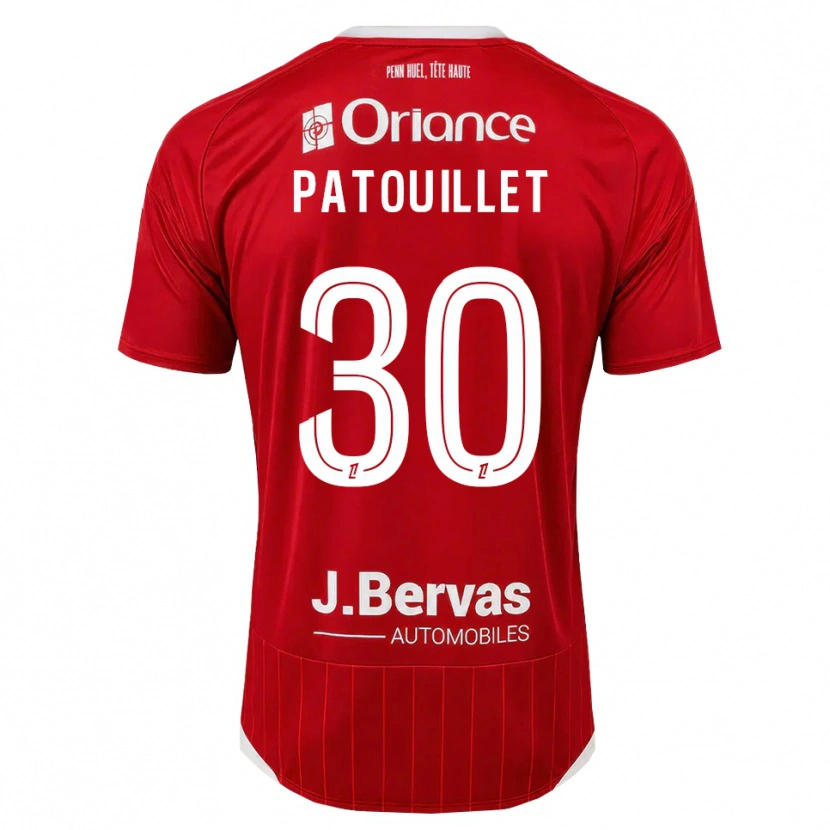 Danxen Heren Mathieu Patouillet #30 Wit Rood Thuisshirt Thuistenue 2026/27 T-Shirt België