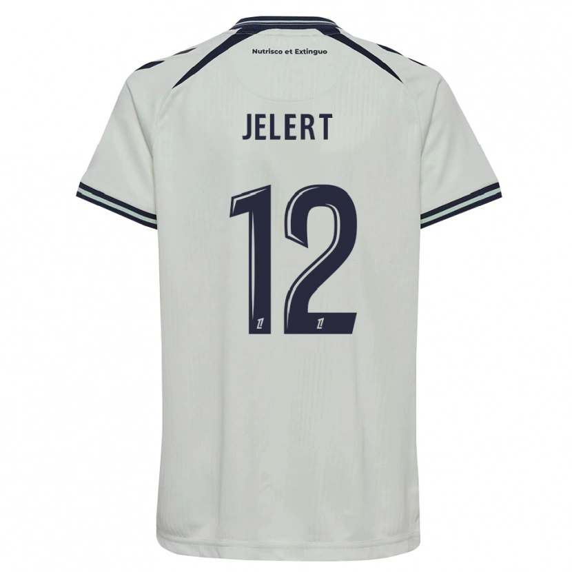 Danxen Heren Elias Jelert #12 Middernachtblauw Wit Uitshirt Uittenue 2026/27 T-Shirt België