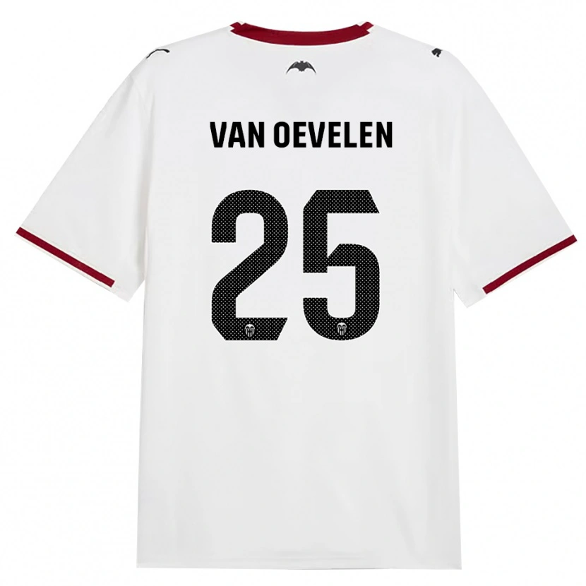 Danxen Dames Kayne Van Oevelen #25 Zwart Wit Rood Geel Thuisshirt Thuistenue 2026/27 T-Shirt België