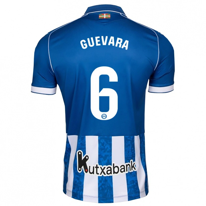 Danxen Dames Ander Guevara #6 Blauw Wit Zwart Thuisshirt Thuistenue 2026/27 T-Shirt België