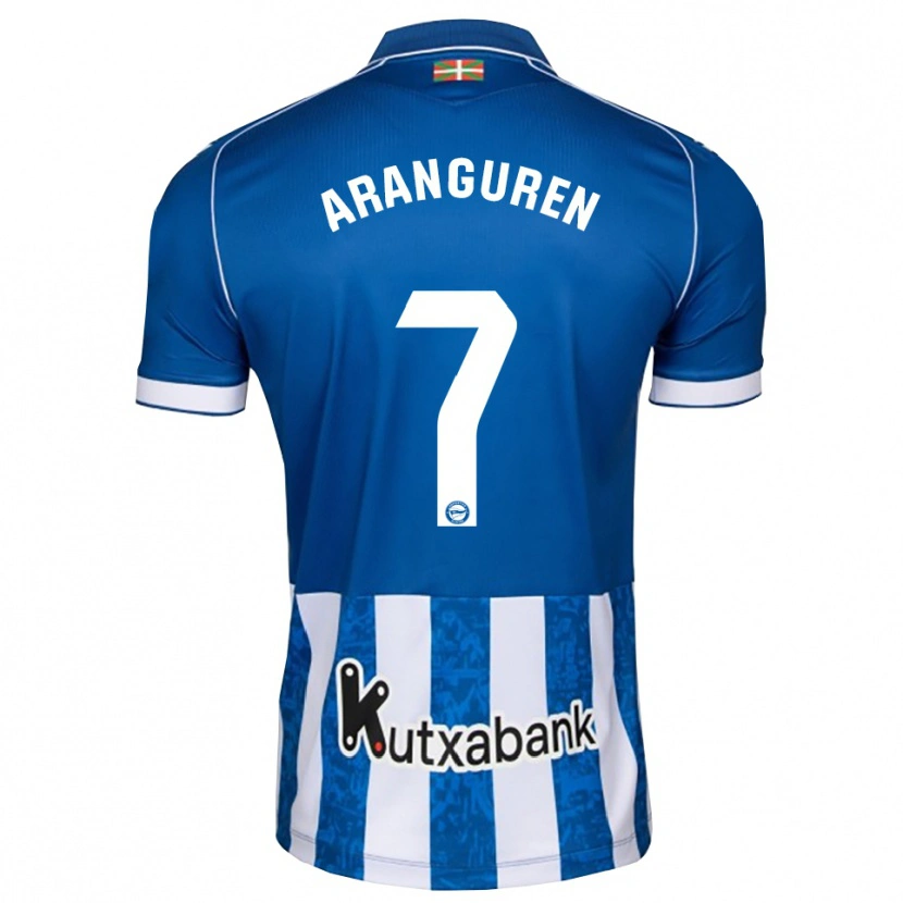 Danxen Dames Aitor Aranguren #7 Blauw Wit Zwart Thuisshirt Thuistenue 2026/27 T-Shirt België