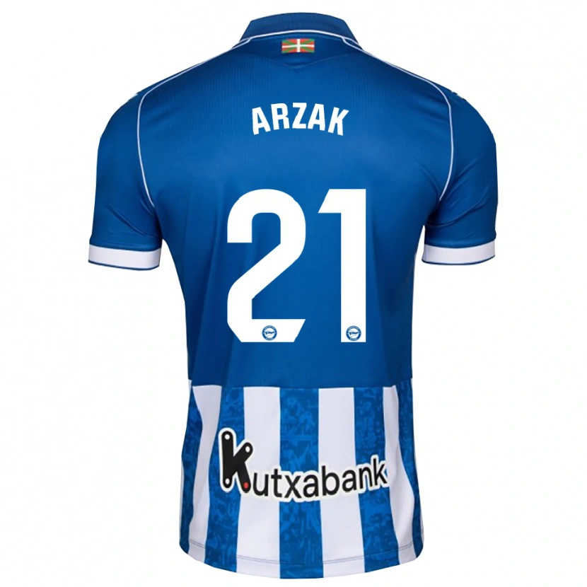 Danxen Dames Andoni Arzak #21 Blauw Wit Zwart Thuisshirt Thuistenue 2026/27 T-Shirt België