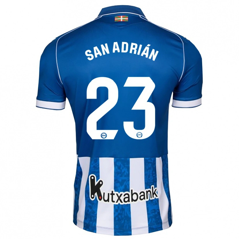Danxen Dames Marta San Adrián #23 Blauw Wit Zwart Thuisshirt Thuistenue 2026/27 T-Shirt België