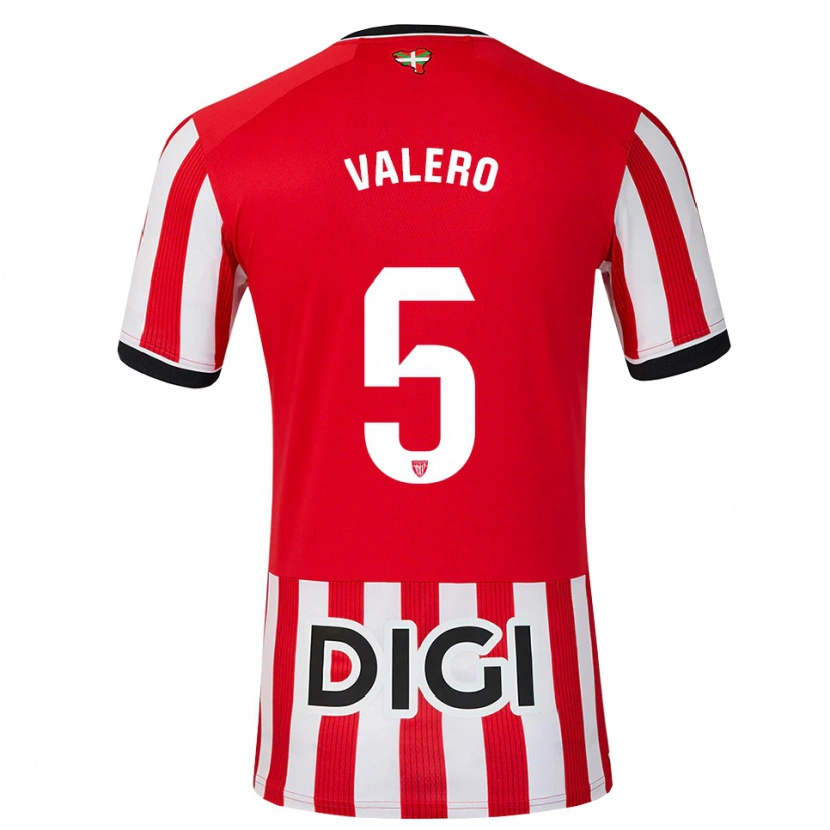 Danxen Dames Maite Valero Elía #5 Rood Zwart Wit Thuisshirt Thuistenue 2026/27 T-Shirt België