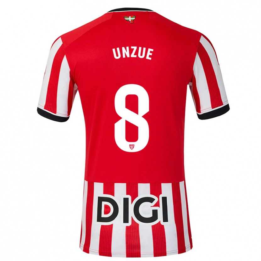 Danxen Dames Marta Unzué #8 Rood Zwart Wit Thuisshirt Thuistenue 2026/27 T-Shirt België