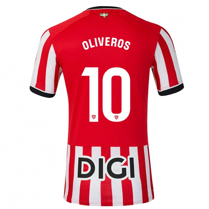 Danxen Dames Aimar Oliveros #10 Rood Zwart Wit Thuisshirt Thuistenue 2026/27 T-Shirt België