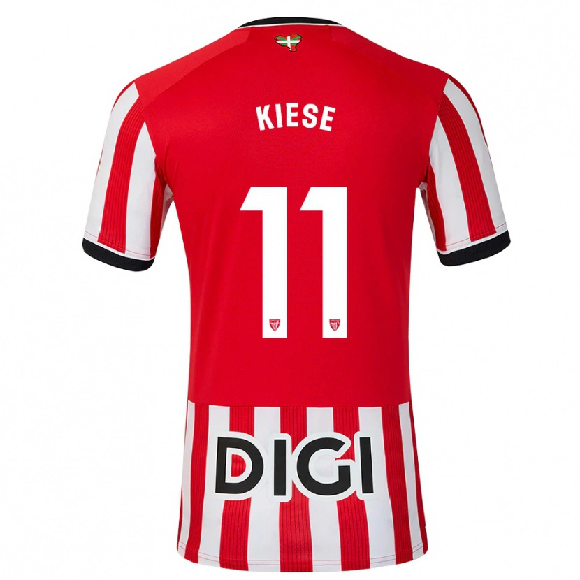 Danxen Dames Manasse Kiese #11 Rood Zwart Wit Thuisshirt Thuistenue 2026/27 T-Shirt België