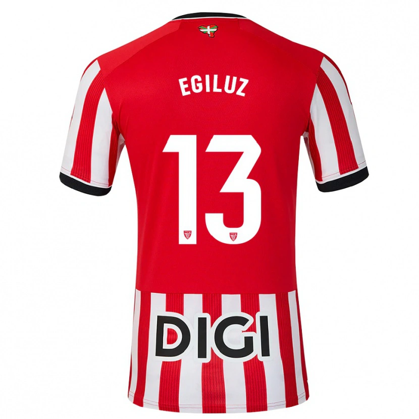 Danxen Dames Unai Egiluz #13 Rood Zwart Wit Thuisshirt Thuistenue 2026/27 T-Shirt België