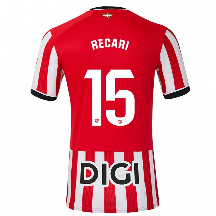 Danxen Dames Enzo Recari #15 Rood Zwart Wit Thuisshirt Thuistenue 2026/27 T-Shirt België