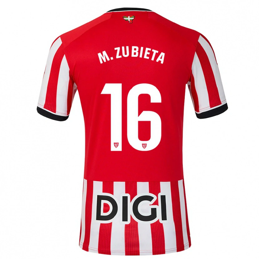 Danxen Dames Maite Zubieta Aranbarri #16 Rood Zwart Wit Thuisshirt Thuistenue 2026/27 T-Shirt België