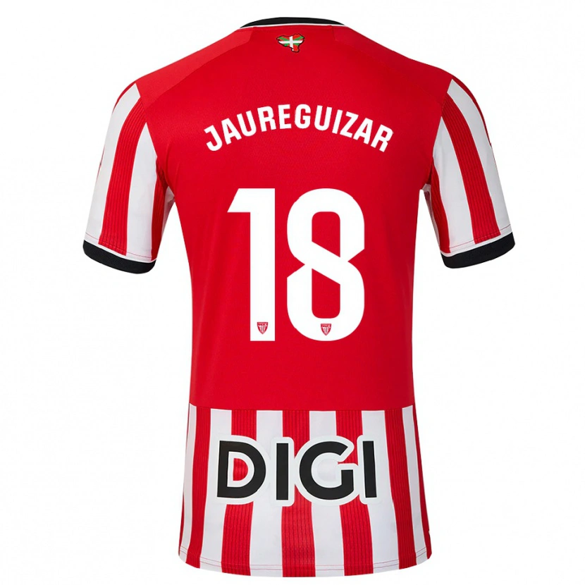 Danxen Dames Mikel Jauregizar #18 Rood Zwart Wit Thuisshirt Thuistenue 2026/27 T-Shirt België