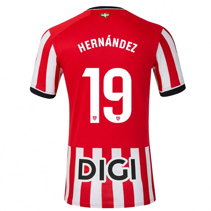 Danxen Dames Egoitz Hernández #19 Rood Zwart Wit Thuisshirt Thuistenue 2026/27 T-Shirt België