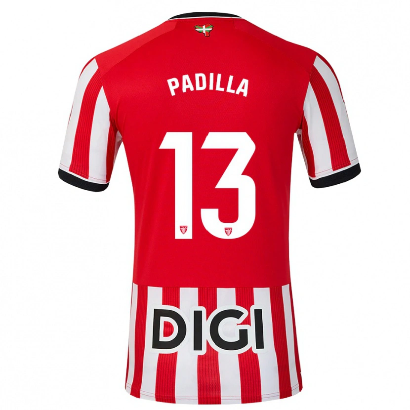 Danxen Dames Álex Padilla #13 Rood Zwart Wit Thuisshirt Thuistenue 2026/27 T-Shirt België