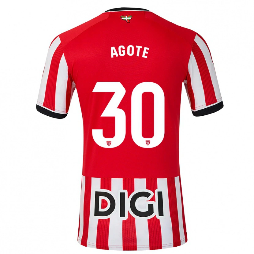 Danxen Dames Daniela Agote Aguirre #30 Rood Zwart Wit Thuisshirt Thuistenue 2026/27 T-Shirt België