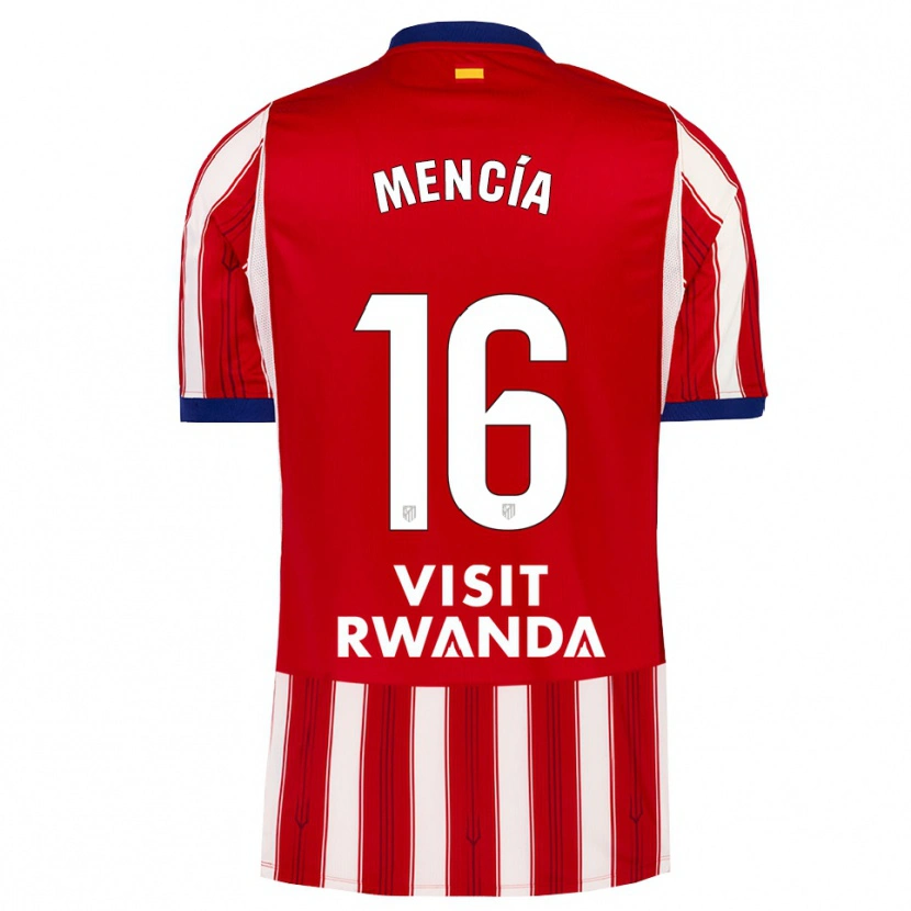 Danxen Dames Ian Mencía #16 Koninklijk Blauw Rood Wit Thuisshirt Thuistenue 2026/27 T-Shirt België