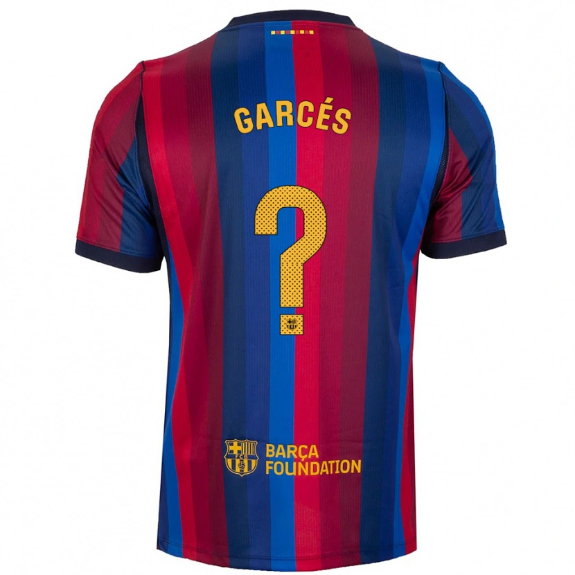 Danxen Dames Hugo Garcés #0 Koninklijk Blauw Rood Geel Thuisshirt Thuistenue 2026/27 T-Shirt België
