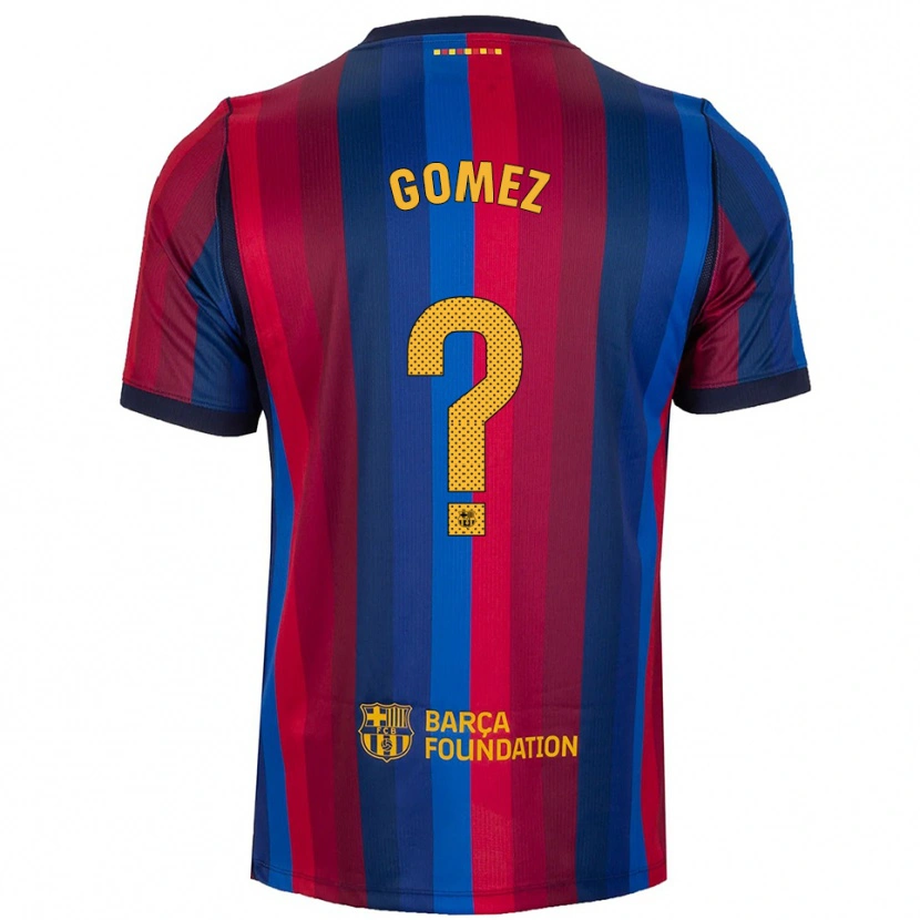 Danxen Dames Antonio Gomez #0 Koninklijk Blauw Rood Geel Thuisshirt Thuistenue 2026/27 T-Shirt België