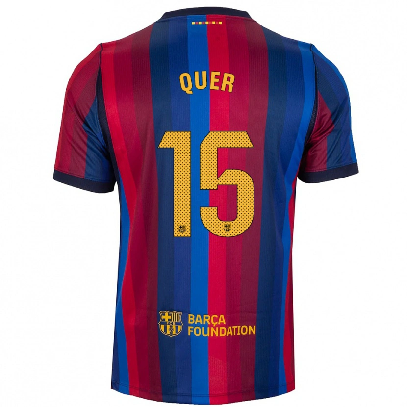 Danxen Dames Ignasi Quer #15 Koninklijk Blauw Rood Geel Thuisshirt Thuistenue 2026/27 T-Shirt België