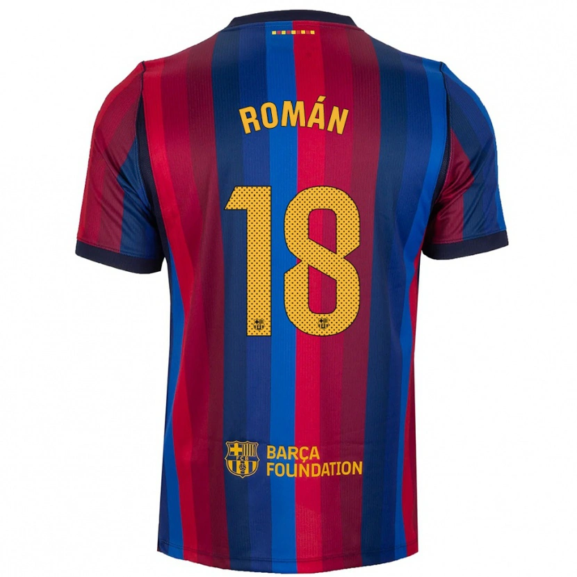 Danxen Dames Pocho Román #18 Koninklijk Blauw Rood Geel Thuisshirt Thuistenue 2026/27 T-Shirt België
