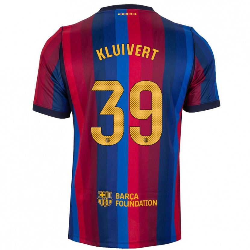 Danxen Dames Shane Kluivert #39 Koninklijk Blauw Rood Geel Thuisshirt Thuistenue 2026/27 T-Shirt België