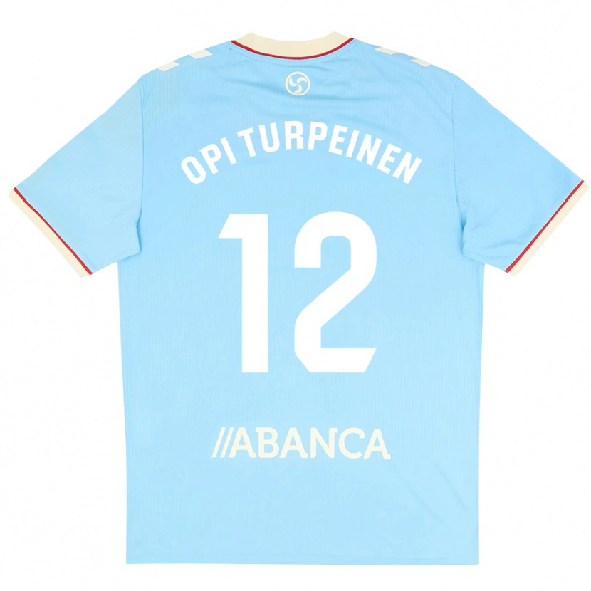 Danxen Dames Aslak Opi Turpeinen #12 Hemelsblauw Wit Rood Thuisshirt Thuistenue 2026/27 T-Shirt België