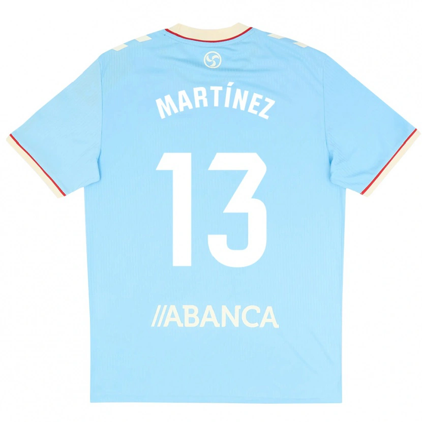 Danxen Dames Naiara Martínez #13 Hemelsblauw Wit Rood Thuisshirt Thuistenue 2026/27 T-Shirt België