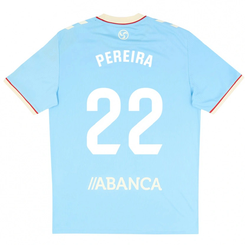 Danxen Dames Noe Pereira #22 Hemelsblauw Wit Rood Thuisshirt Thuistenue 2026/27 T-Shirt België
