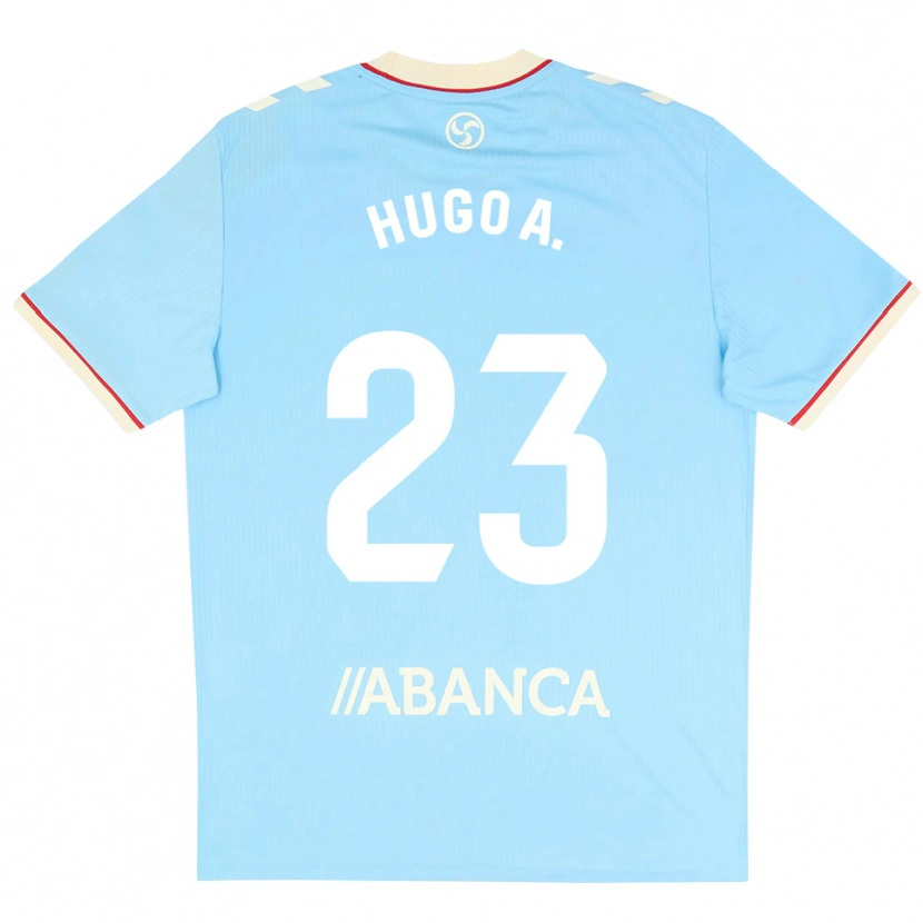 Danxen Dames Hugo Álvarez #23 Hemelsblauw Wit Rood Thuisshirt Thuistenue 2026/27 T-Shirt België