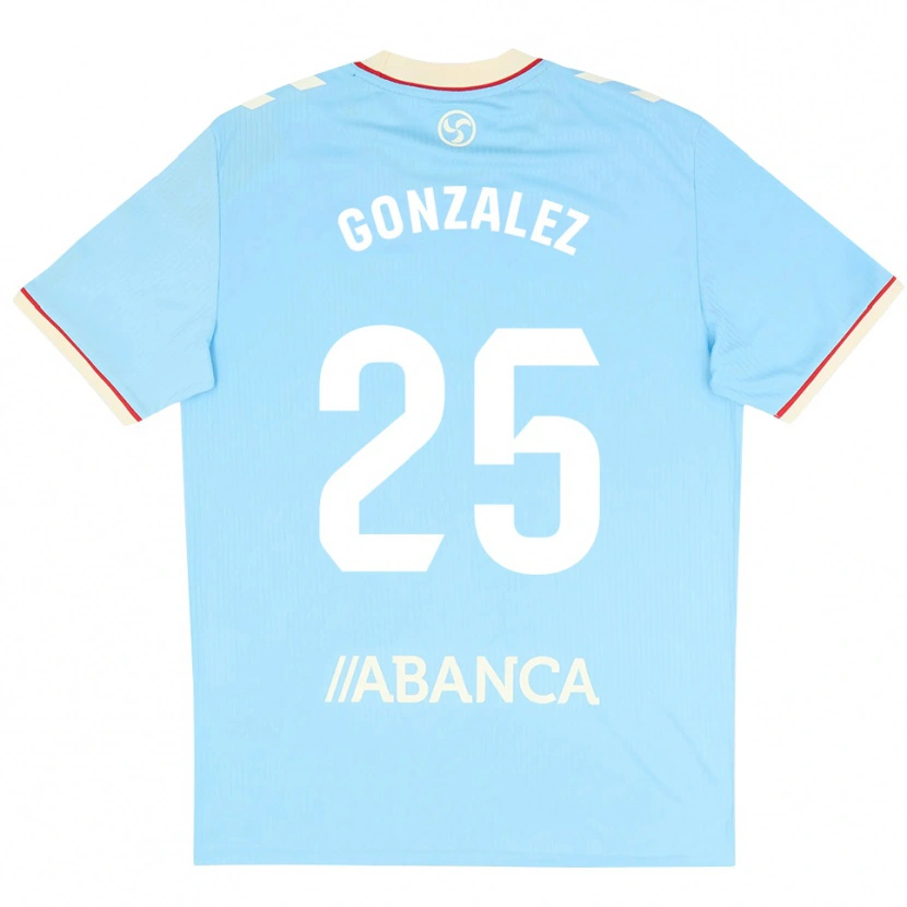 Danxen Dames Marcos González #25 Hemelsblauw Wit Rood Thuisshirt Thuistenue 2026/27 T-Shirt België