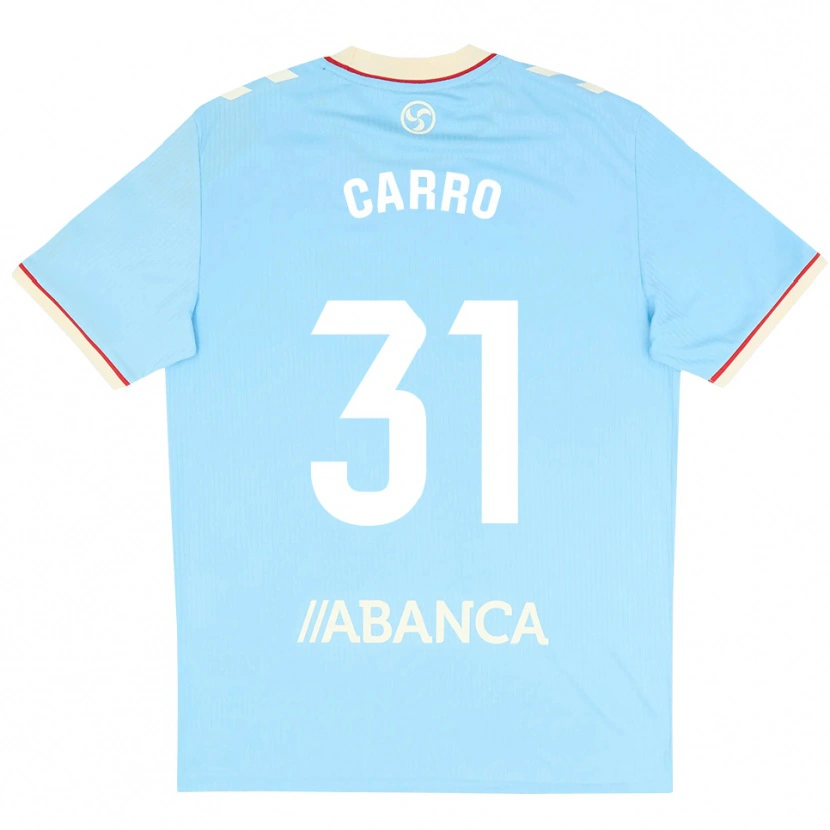 Danxen Dames Cristian Carro #31 Hemelsblauw Wit Rood Thuisshirt Thuistenue 2026/27 T-Shirt België