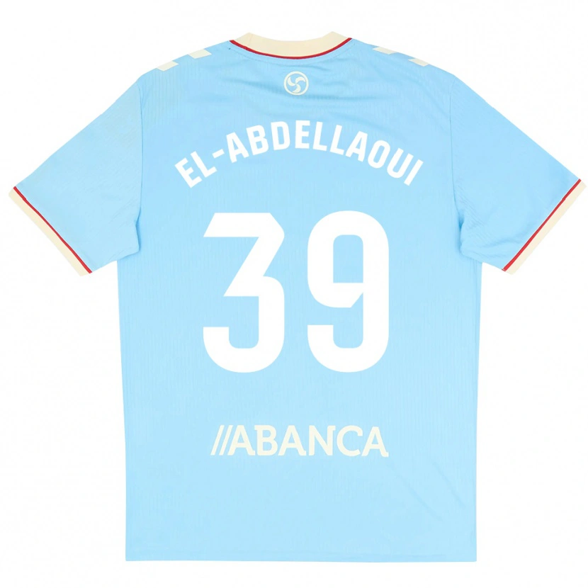 Danxen Dames Jones El-Abdellaoui #39 Hemelsblauw Wit Rood Thuisshirt Thuistenue 2026/27 T-Shirt België