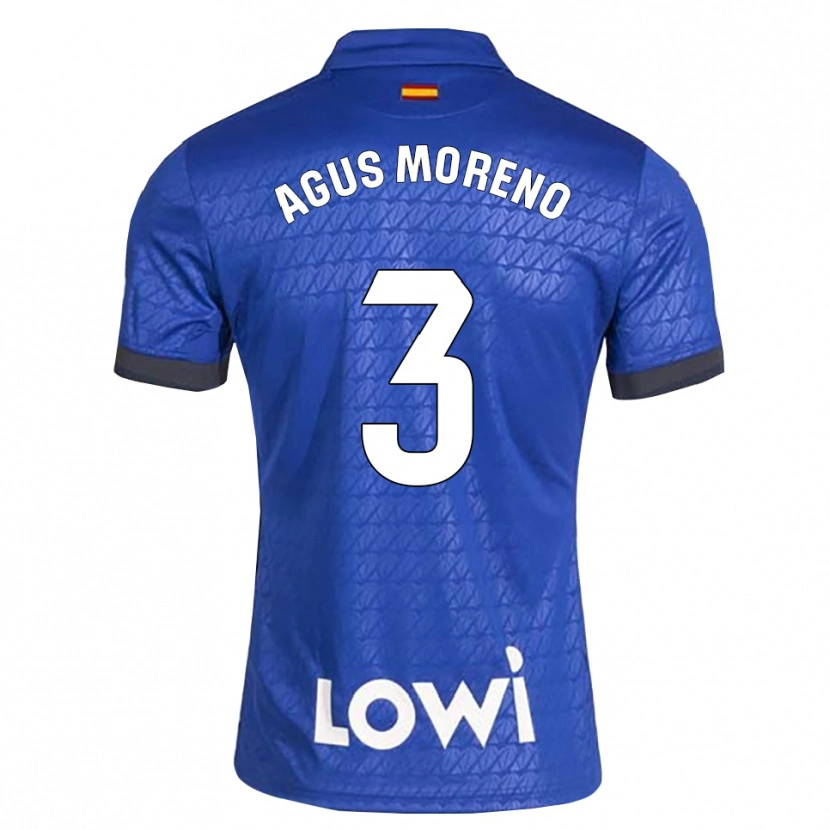 Danxen Dames Agus Moreno #3 Blauw Wit Zwart Thuisshirt Thuistenue 2026/27 T-Shirt België