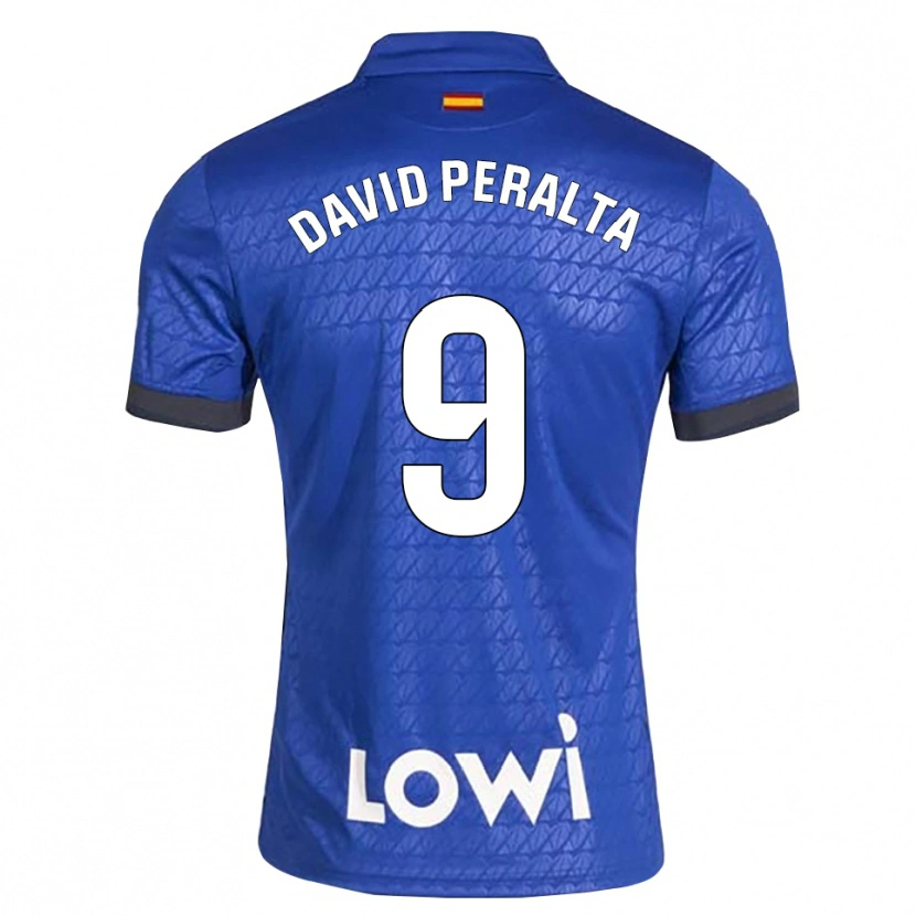 Danxen Dames Juan David Peralta #9 Blauw Wit Zwart Thuisshirt Thuistenue 2026/27 T-Shirt België
