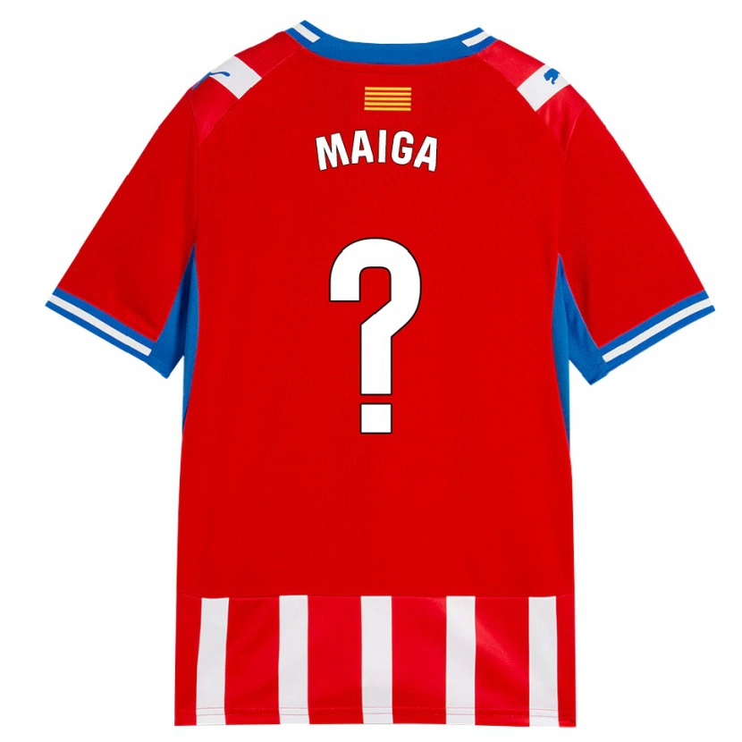Danxen Dames Zakarya Maiga #0 Rood Wit Hemelsblauw Thuisshirt Thuistenue 2026/27 T-Shirt België