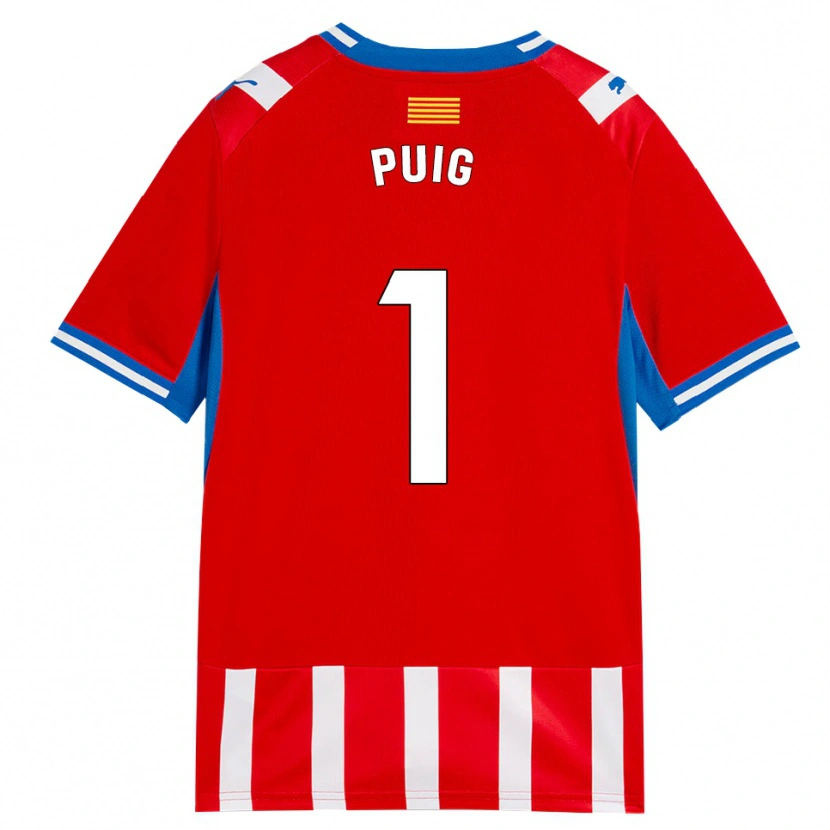 Danxen Dames Sergi Puig #1 Rood Wit Hemelsblauw Thuisshirt Thuistenue 2026/27 T-Shirt België