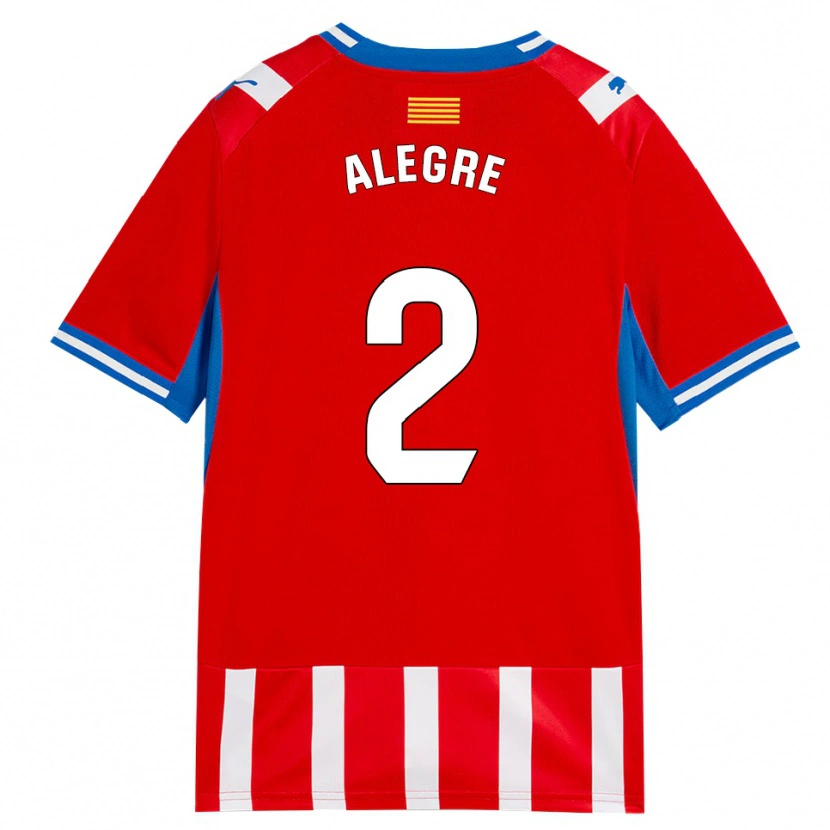 Danxen Dames Marc Alegre #2 Rood Wit Hemelsblauw Thuisshirt Thuistenue 2026/27 T-Shirt België