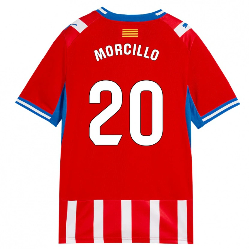 Danxen Dames Luis Morcillo #20 Rood Wit Hemelsblauw Thuisshirt Thuistenue 2026/27 T-Shirt België