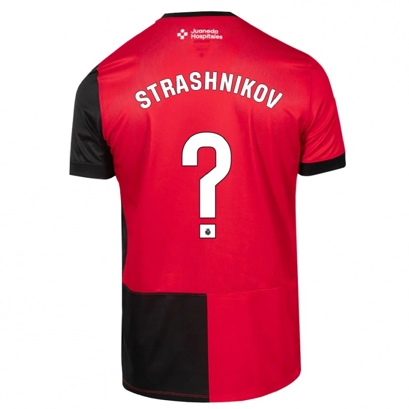 Danxen Dames Nikolay Strashnikov #0 Zwart Rood Wit Thuisshirt Thuistenue 2026/27 T-Shirt België