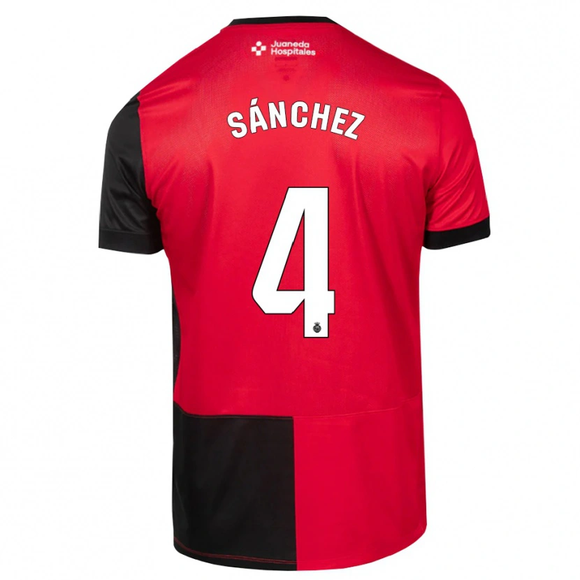 Danxen Dames Leo Sánchez #4 Zwart Rood Wit Thuisshirt Thuistenue 2026/27 T-Shirt België