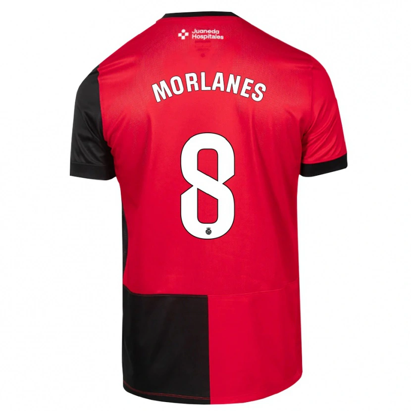 Danxen Dames Manu Morlanes #8 Zwart Rood Wit Thuisshirt Thuistenue 2026/27 T-Shirt België