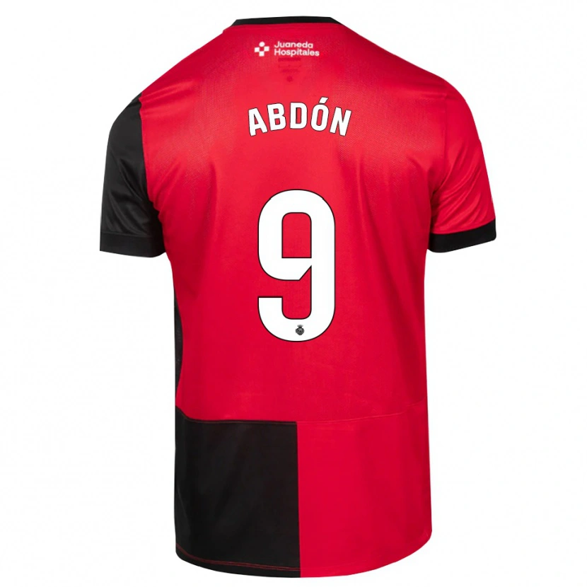 Danxen Dames Abdón Prats #9 Zwart Rood Wit Thuisshirt Thuistenue 2026/27 T-Shirt België