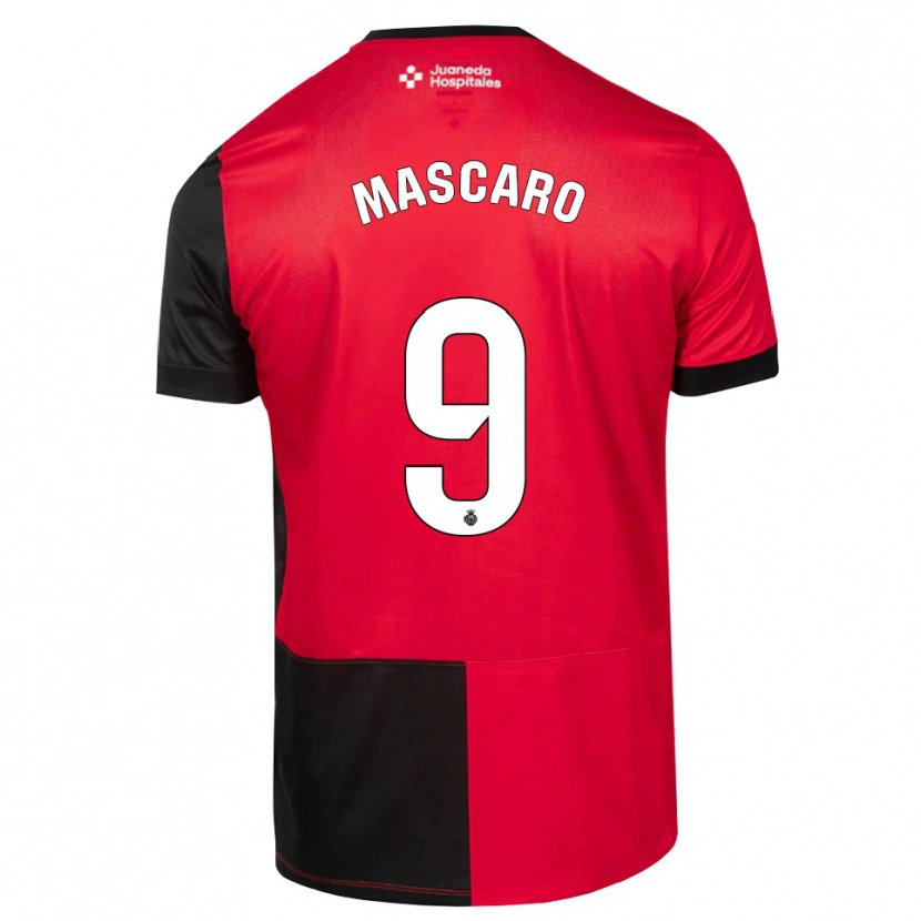 Danxen Dames Pau Mascaró #9 Zwart Rood Wit Thuisshirt Thuistenue 2026/27 T-Shirt België