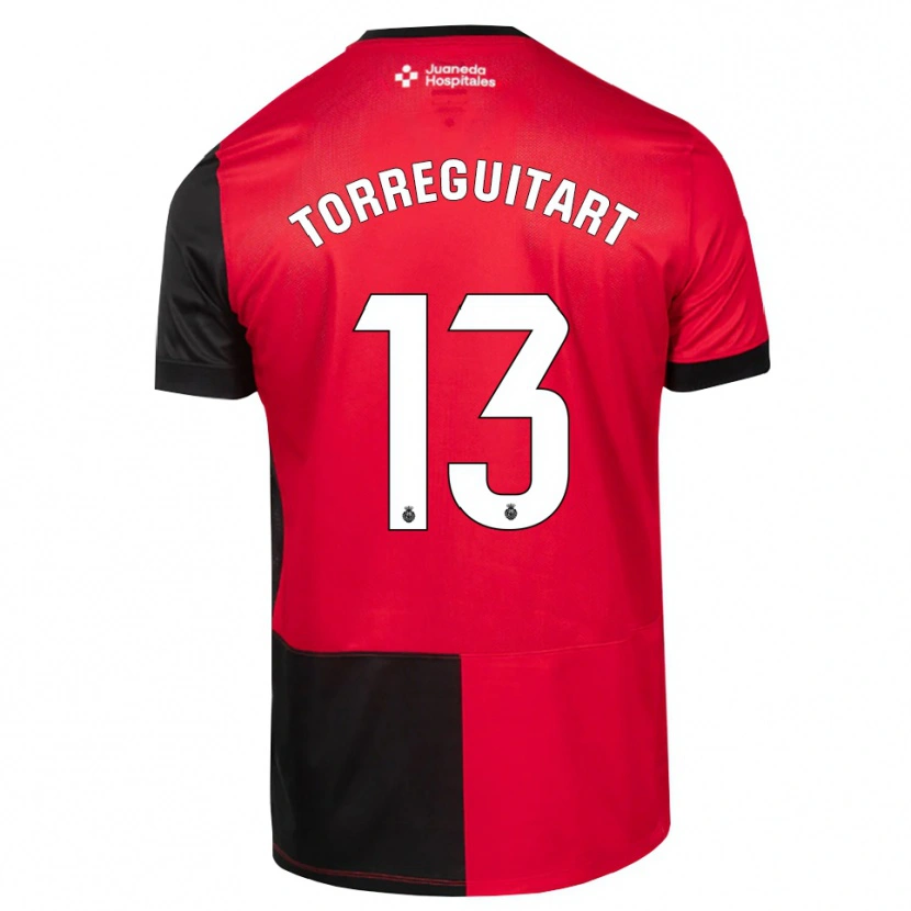 Danxen Dames Nil Torreguitart #13 Zwart Rood Wit Thuisshirt Thuistenue 2026/27 T-Shirt België