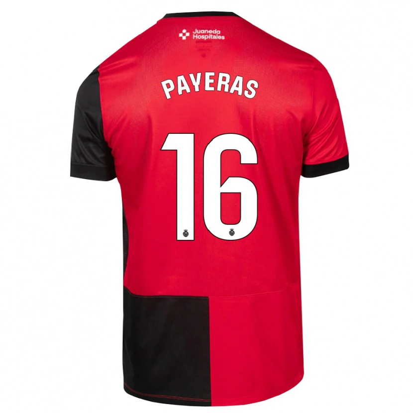 Danxen Dames Martí Payeras #16 Zwart Rood Wit Thuisshirt Thuistenue 2026/27 T-Shirt België