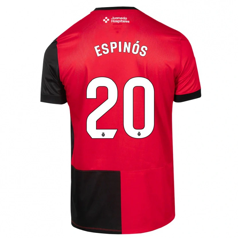 Danxen Dames Nico Espinós #20 Zwart Rood Wit Thuisshirt Thuistenue 2026/27 T-Shirt België